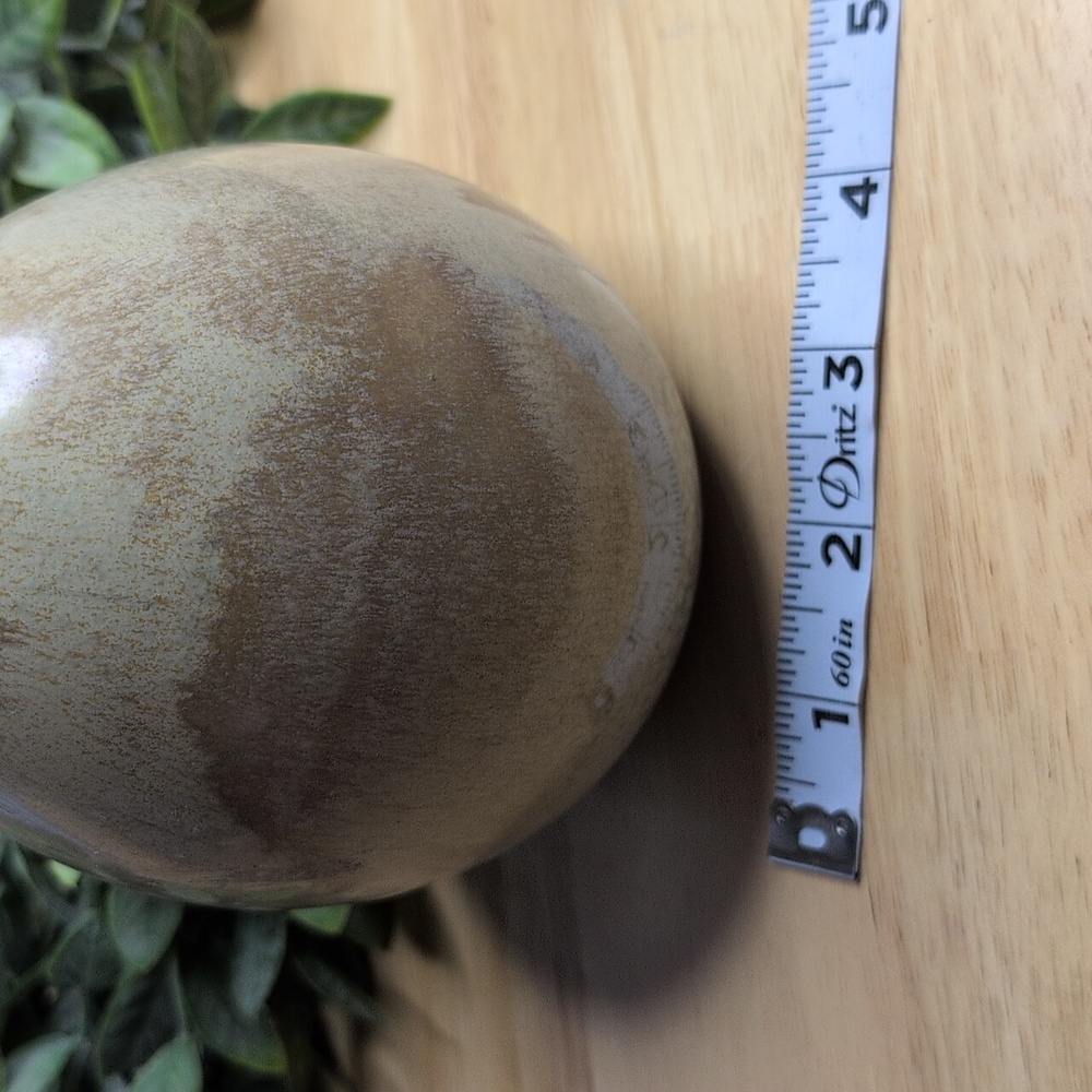 West Elm Egg Shaped Glazed Pottery Bud Vase - Picture 5 of 6